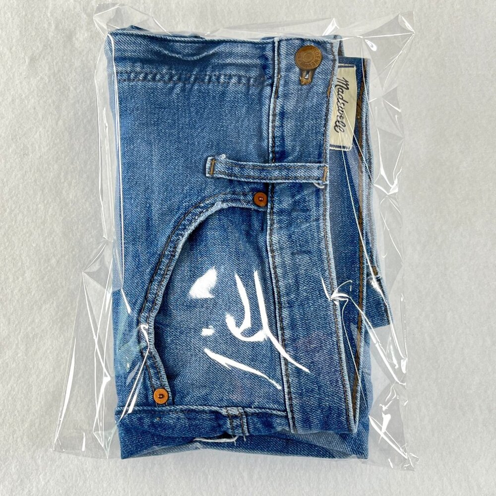 SOLD MADEWELL Womens Size 32 High Rise Denim Jean Shorts Magic Pockets - Picture 15 of 16